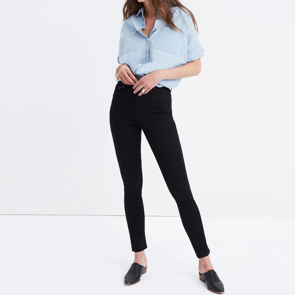 Madewell - 10" High-Rise Skinny Jeans in Carbondale Wash